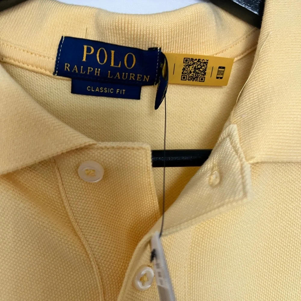 Polo Ralph Lauren light yellow boys polo shirt
